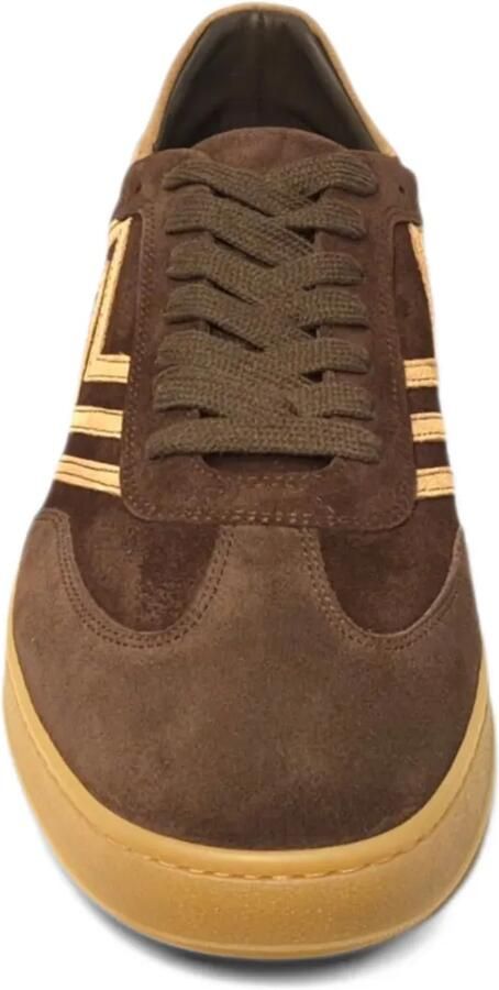 Missoni zigzag-appliqué suede sneakers Bruin - Foto 3