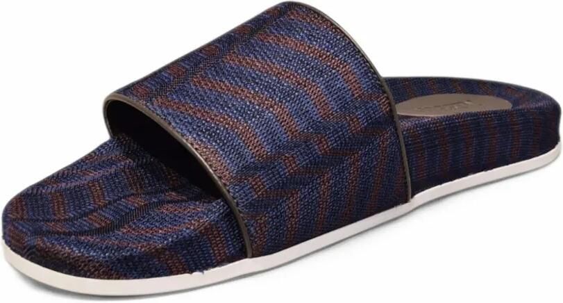 Missoni zigzag-knit slippers Blauw - Foto 3