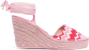 Missoni Raffia espadrilles Roze