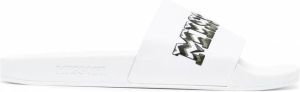 Missoni Slippers met logoprint Wit