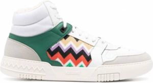 Missoni Sneakers met zigzag patroon Wit