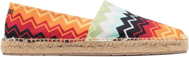 Missoni Espadrilles met zigzag patroon Oranje