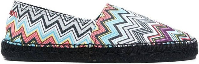 Missoni Espadrilles met zigzag-patroon Zwart