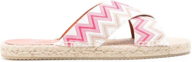 Missoni Espadrilles met zigzagprint Roze