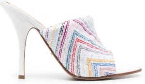 Missoni Tweed muiltjes Wit