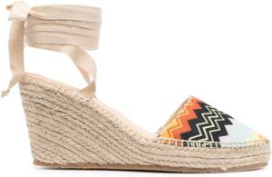 Missoni Espadrilles met sleehak Beige