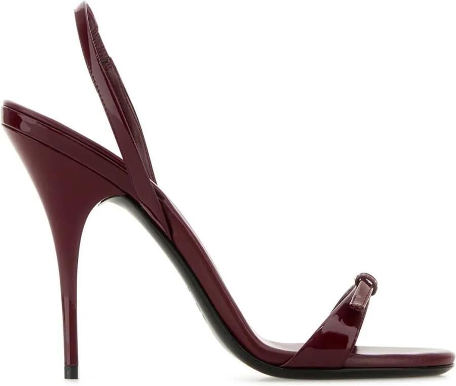 Miu 105 mm Tyrian sandalen Rood