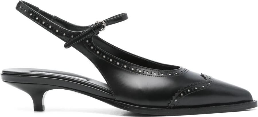 Miu 35 mm slingback pumps Zwart