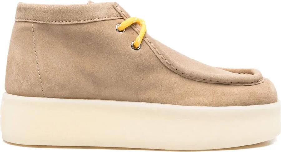 Miu 45 mm suède desert boots Beige