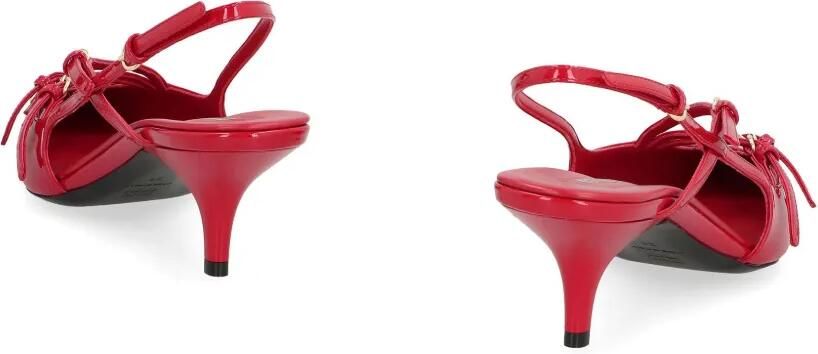 Miu 50 mm leren pumps Rood - Foto 3