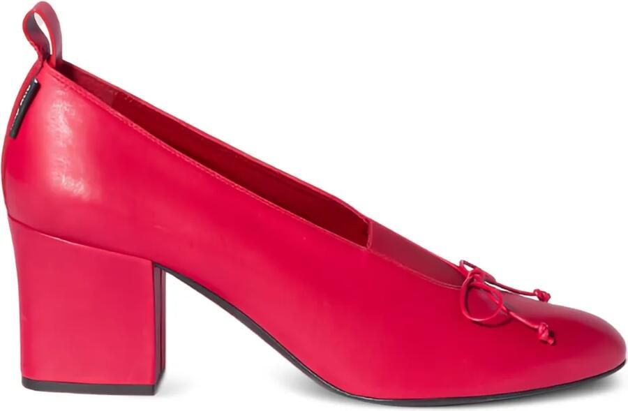 Miu 65 mm pumps met blokhak Rood