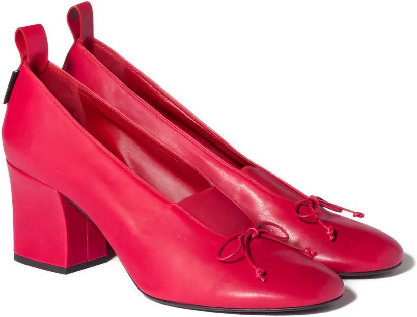 Miu 65 mm pumps met blokhak Rood - Foto 3