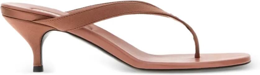 Miu Antiqued sandalen met strik-detail en hak Roze