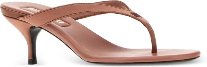 Miu Antiqued sandalen met strik-detail en hak Roze - Foto 2