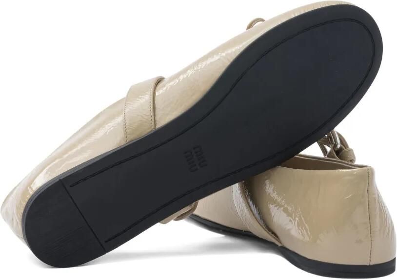 Miu Ballerina's met gesp Beige