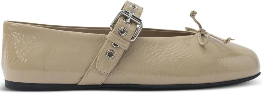 Miu Ballerina's met gesp Beige - Foto 4