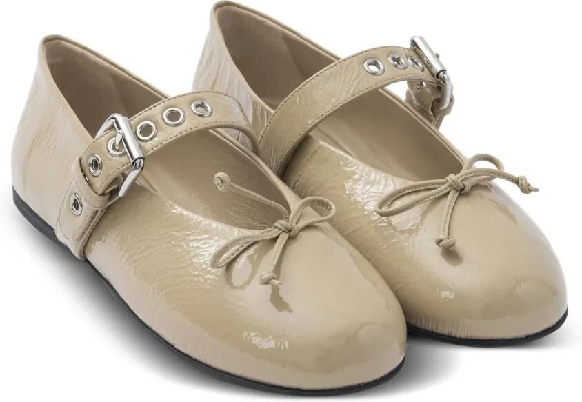 Miu Ballerina's met gesp Beige - Foto 2