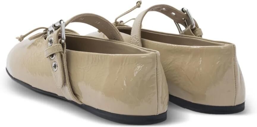 Miu Ballerina's met gesp Beige - Foto 3
