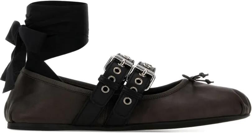 Miu Ballerina's met gespbandje Bruin