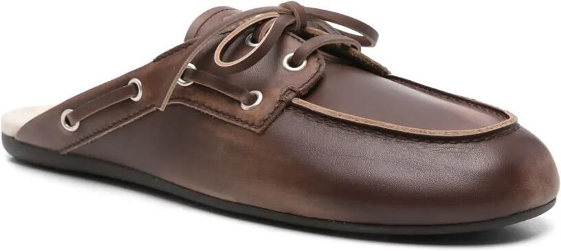 Miu Boat muiltjes Bruin