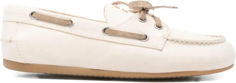 Miu Bootschoenen met veters Beige
