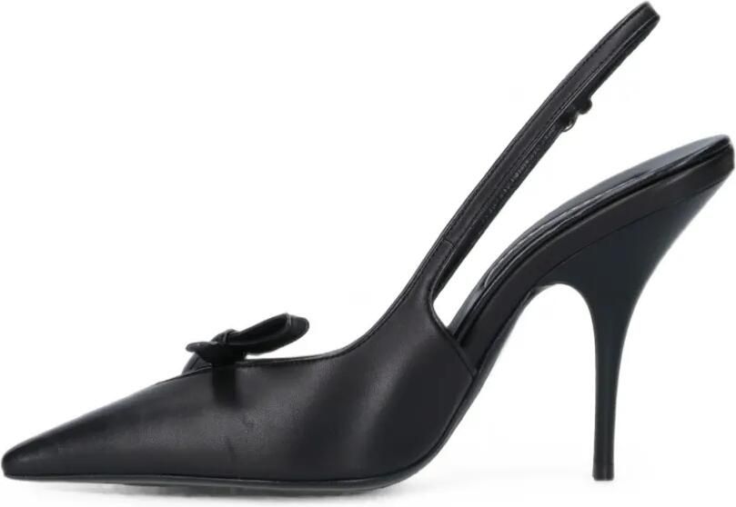 Miu Slingback pumps met strikdetail Zwart - Foto 5