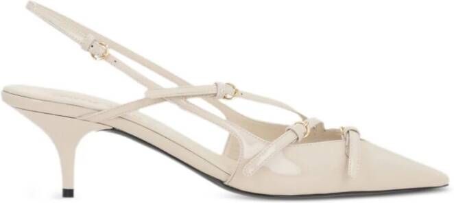 Miu Slingbacks met gesp Beige