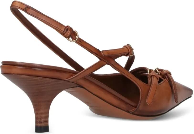 Miu Slingback pumps met gesp Bruin - Foto 2