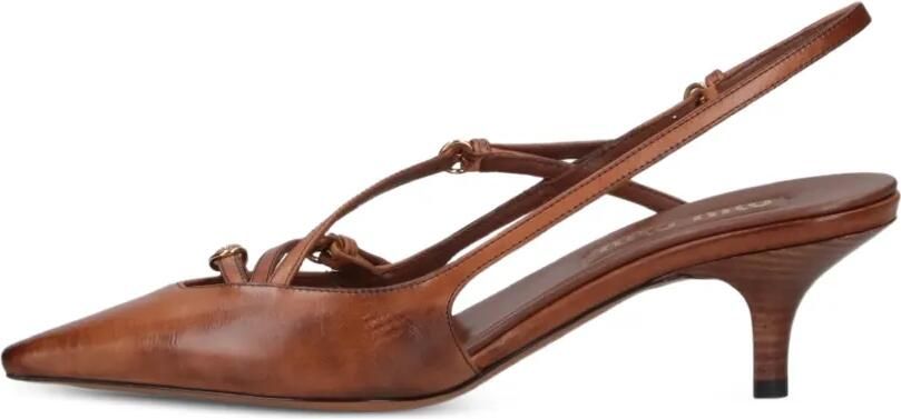 Miu Slingback pumps met gesp Bruin - Foto 5