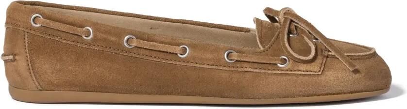 Miu Deck suede loafers Bruin