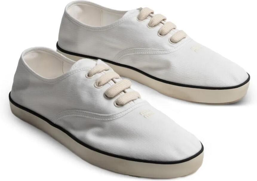 Miu Gerafelde sneakers Wit - Foto 3