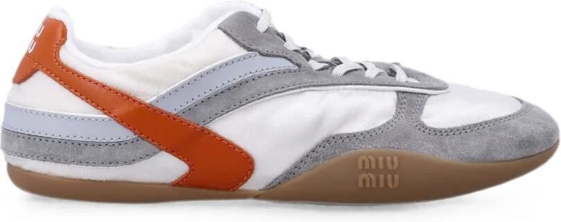 Miu Gymnasium sneakers met vlakken Wit