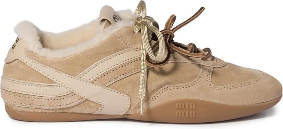 Miu Lammy sneakers Beige
