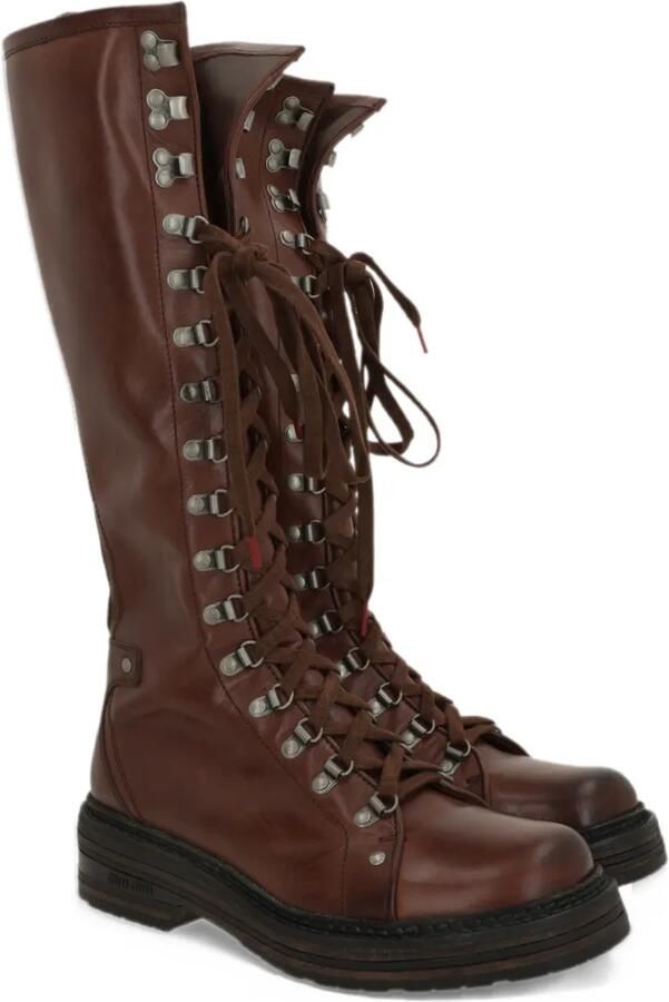 Miu leather boots Bruin - Foto 2
