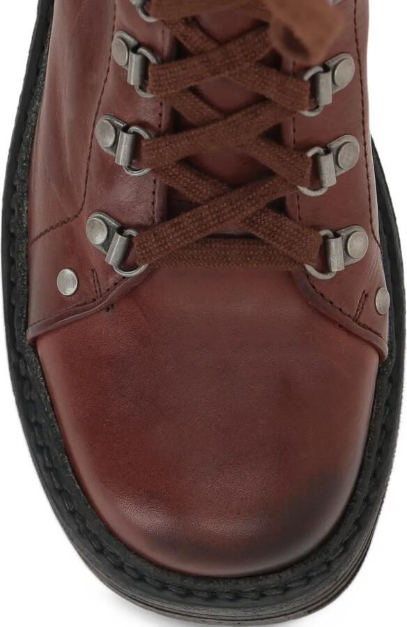 Miu leather boots Bruin - Foto 3