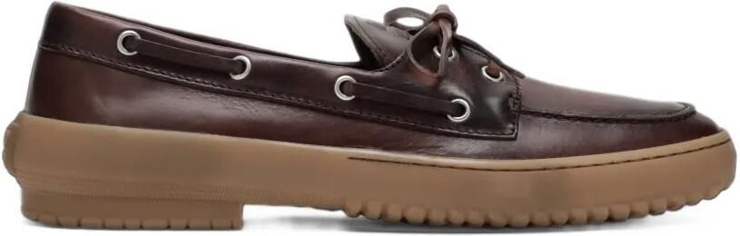 Miu leather Deck shoes Bruin