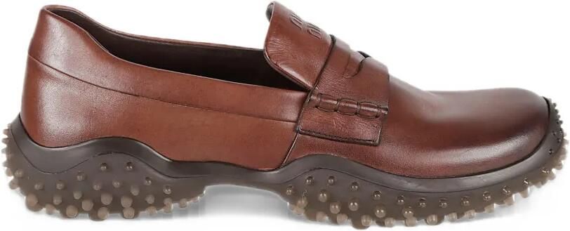 Miu leather loafers Bruin