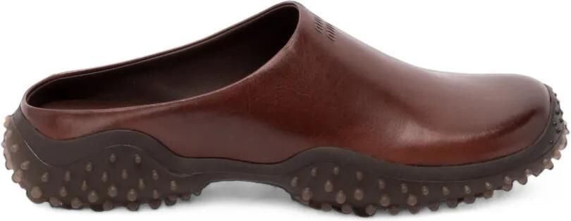 Miu leather mules Bruin
