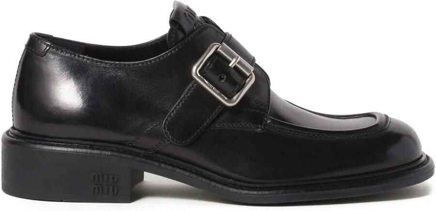 Miu Leren brogues Zwart
