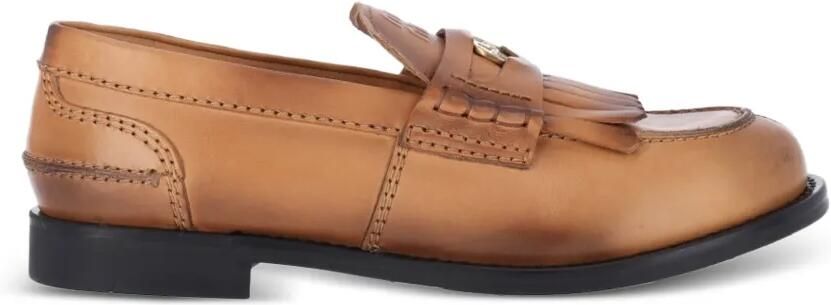 Miu Leren loafers Bruin - Foto 4