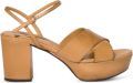 Miu Leren sandalen met plateauzool Bruin - Bruin