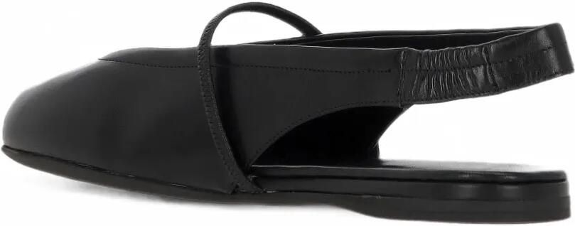 Miu Leren slingback ballerina's Zwart - Foto 3