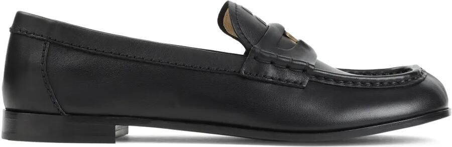 Miu Loafers met detail Zwart