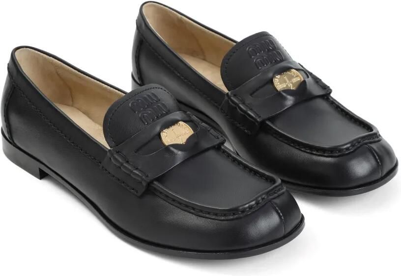 Miu Loafers met detail Zwart - Foto 3