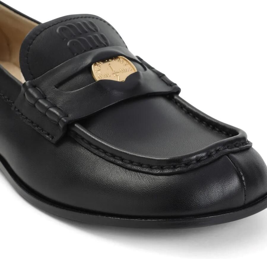 Miu Loafers met detail Zwart - Foto 2