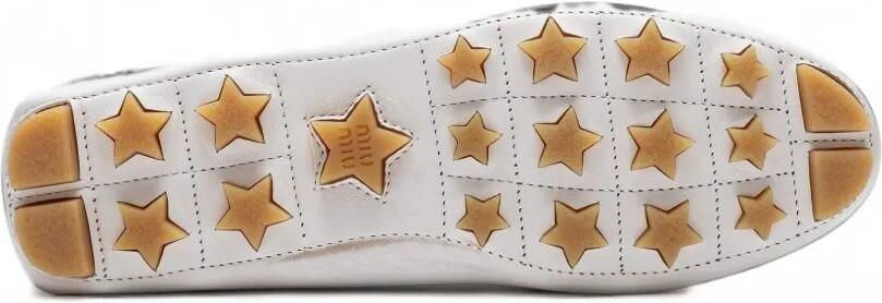 Miu Loafers met gerafeld effect Wit - Foto 4