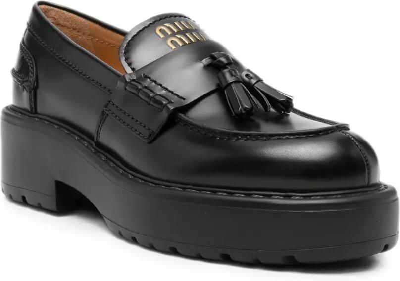 Miu Loafers met kwastjes Zwart - Foto 2