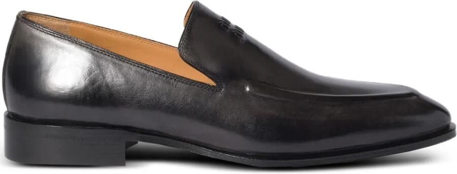 Miu Loafers met logo-reliëf Zwart