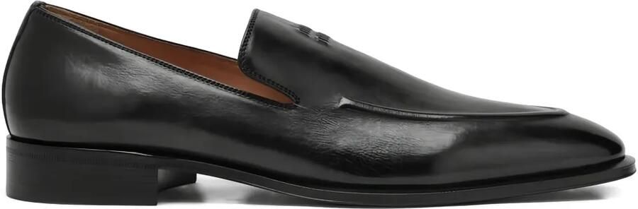 Miu Loafers met logo-reliëf Zwart