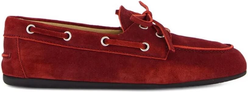 Miu Loafers met veters Rood